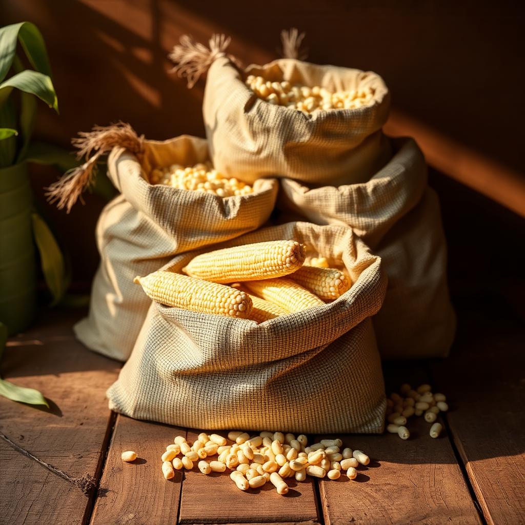 White maize — freshly harvested