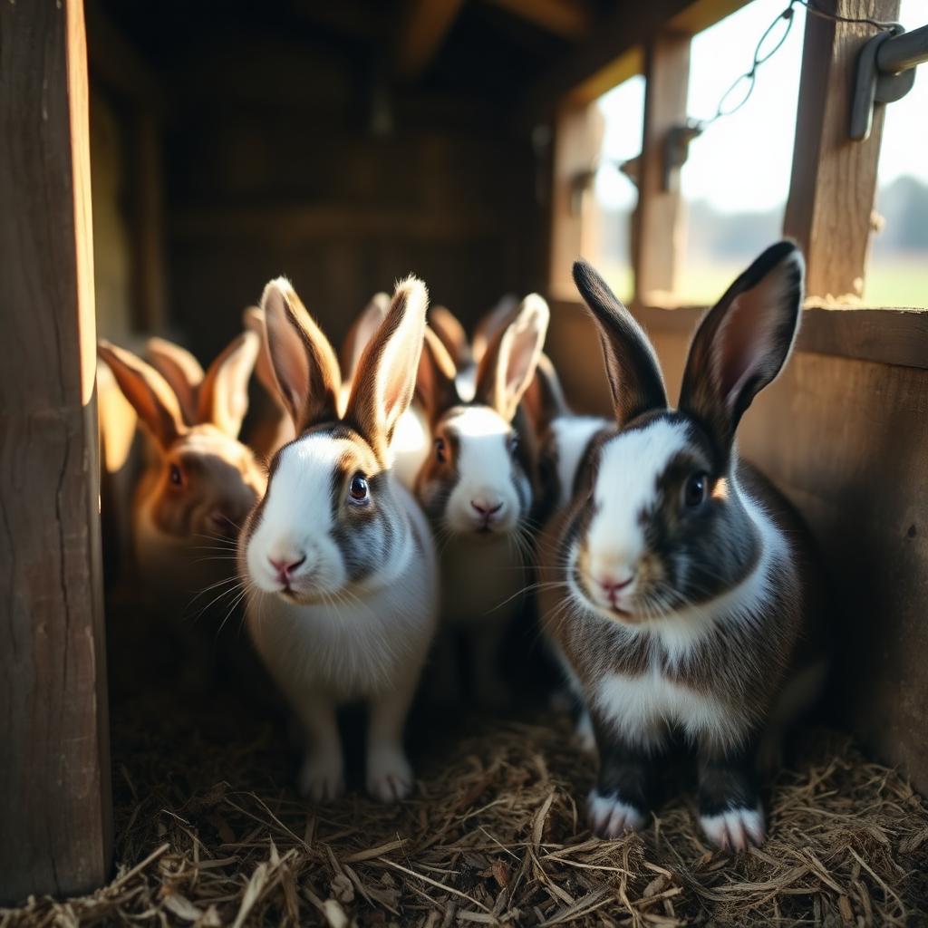 Free-range rabbits (breeding pair)